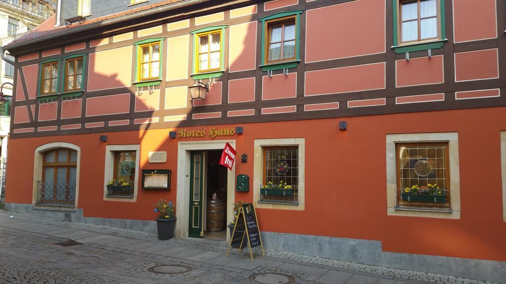 Gasthaus& Pension Zum Roten Haus Bad Schandau Exterior foto
